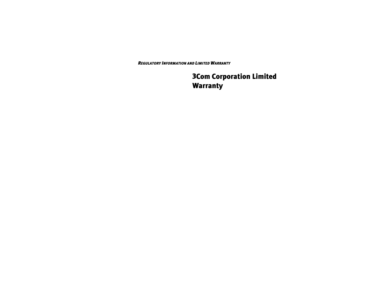 3com corporation limited warranty | 3Com 2940 User Manual | Page 35 / 40