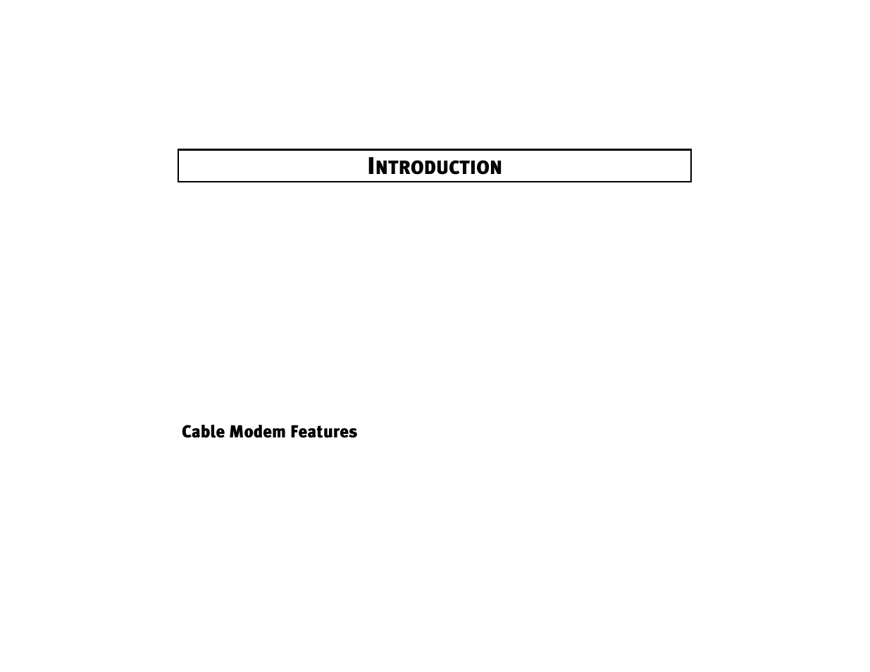 Introduction 1, Cable modem features 1, Ntroduction | Cable modem features | 3Com 2940 User Manual | Page 4 / 40