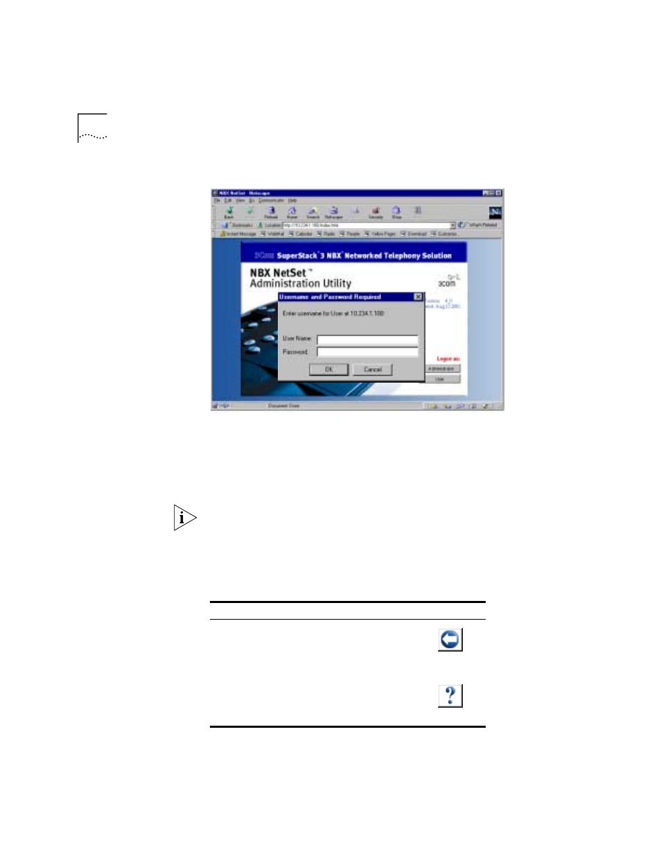 Netset utility navigation buttons | 3Com NBX 2101 User Manual | Page 14 / 98