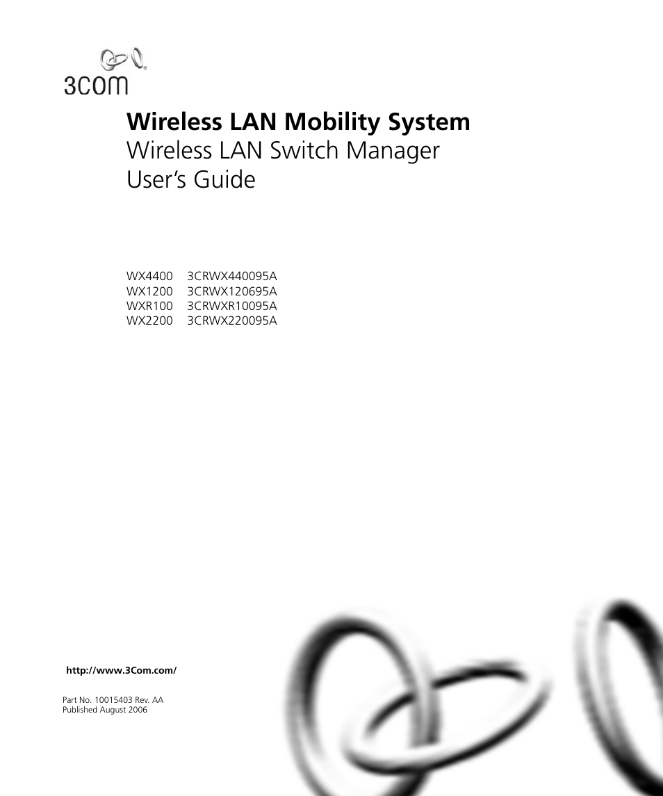 3Com Wireless LAN Controller WX2200 User Manual | 204 pages