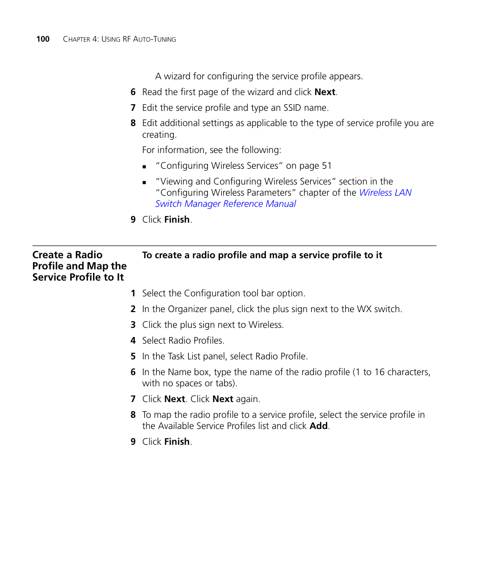 3Com Wireless LAN Controller WX2200 User Manual | Page 100 / 204