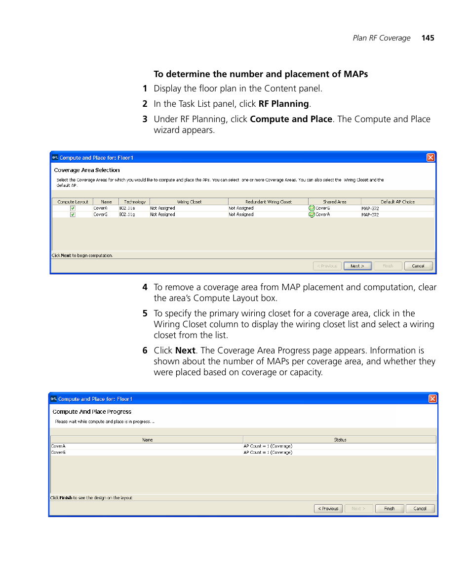 To determine the number and placement of maps | 3Com Wireless LAN Controller WX2200 User Manual | Page 145 / 204