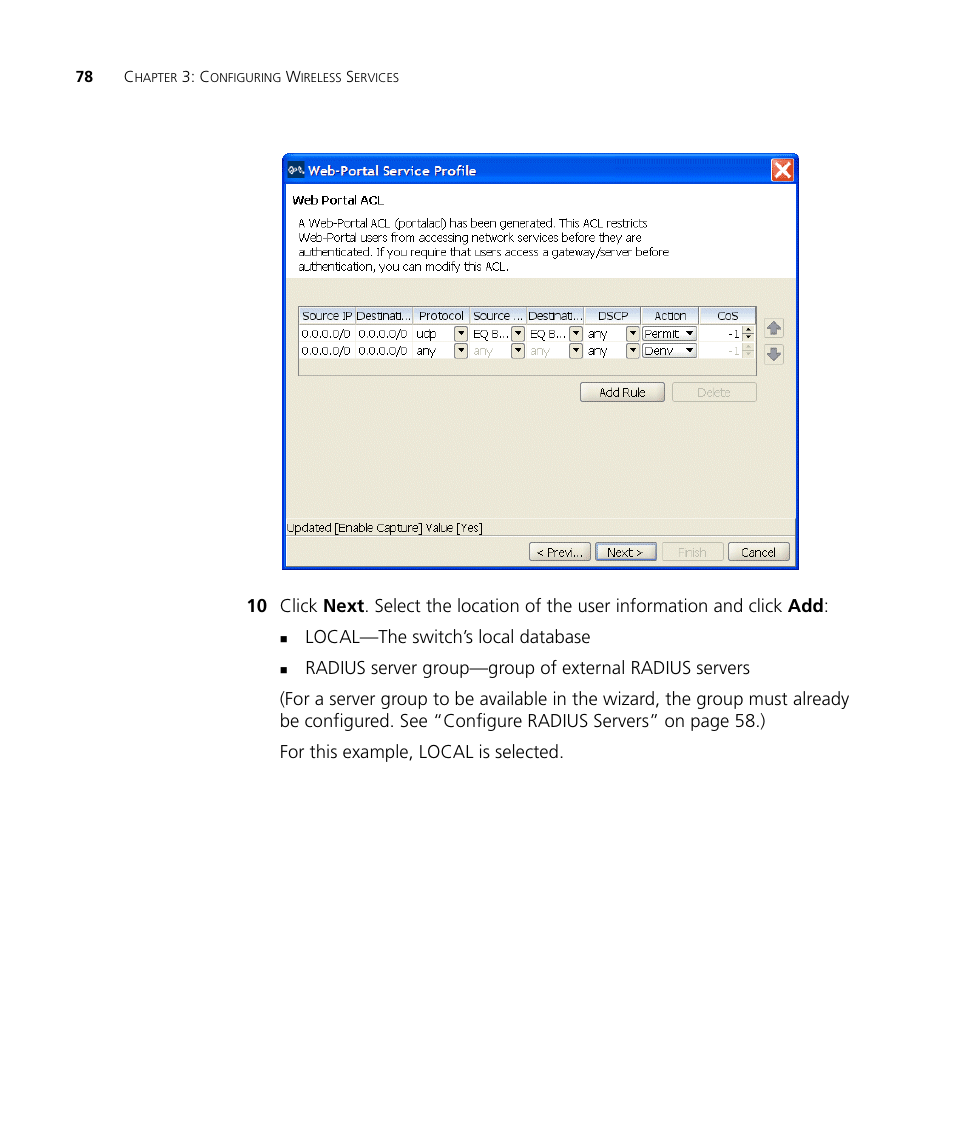 3Com Wireless LAN Controller WX2200 User Manual | Page 78 / 204
