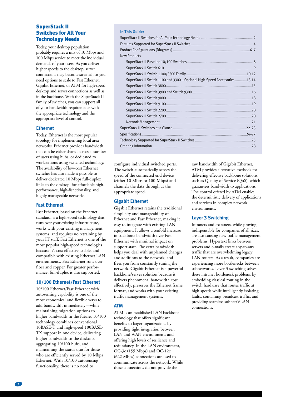 3Com Switches User Manual | Page 2 / 28