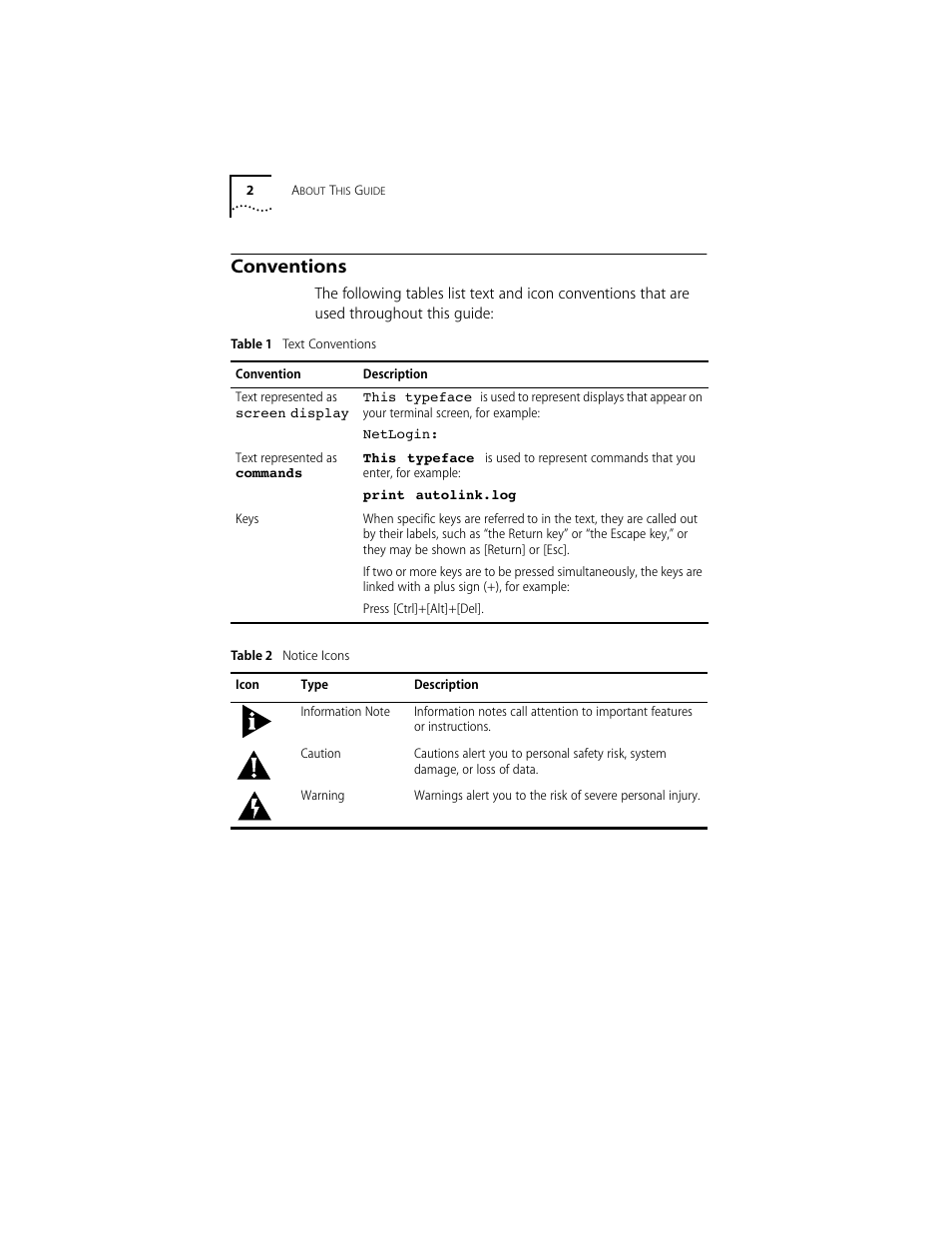 Conventions, Conventions 2 | 3Com 10/100BASE-T4 PCI User Manual | Page 11 / 72