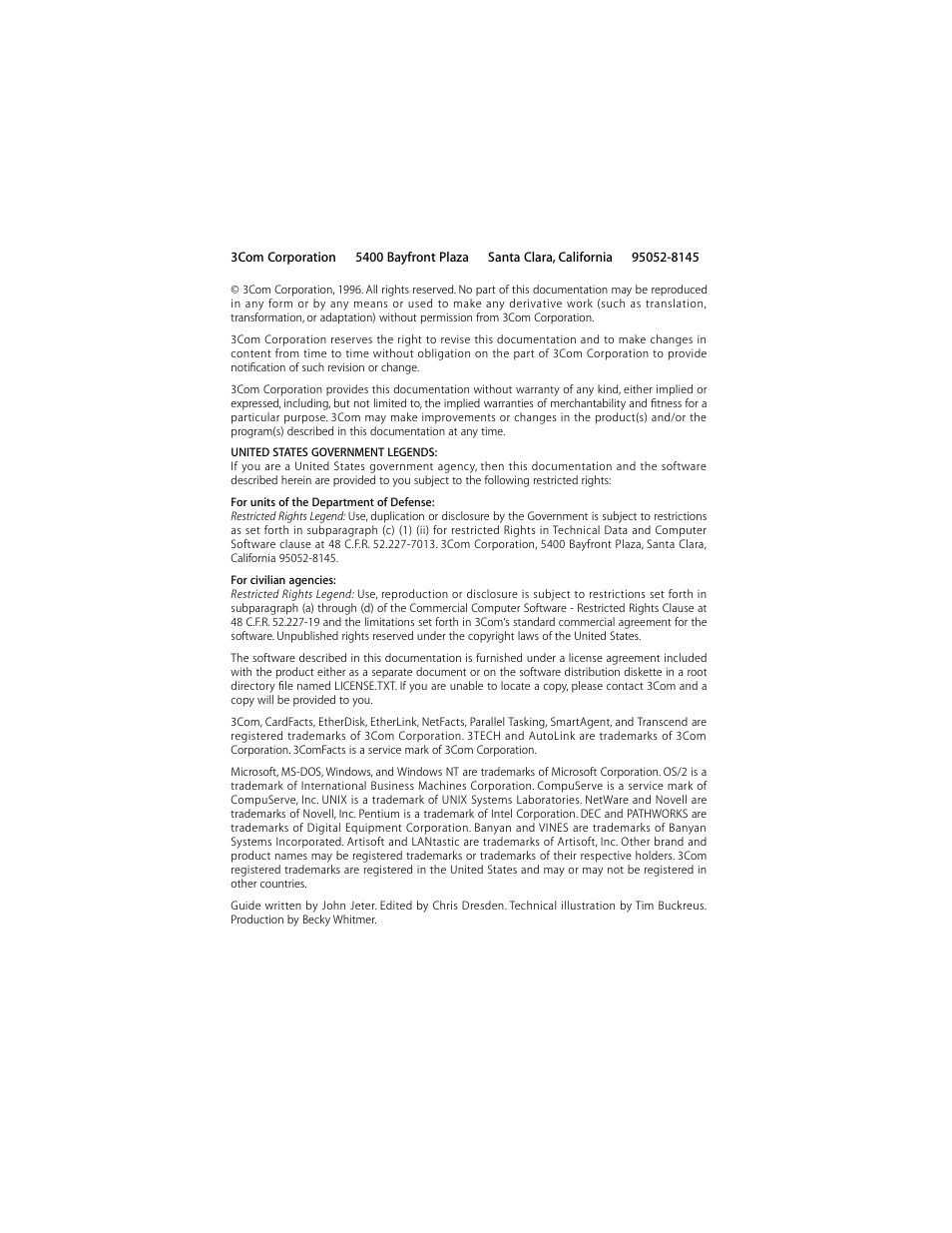 3Com 10/100BASE-T4 PCI User Manual | Page 2 / 72