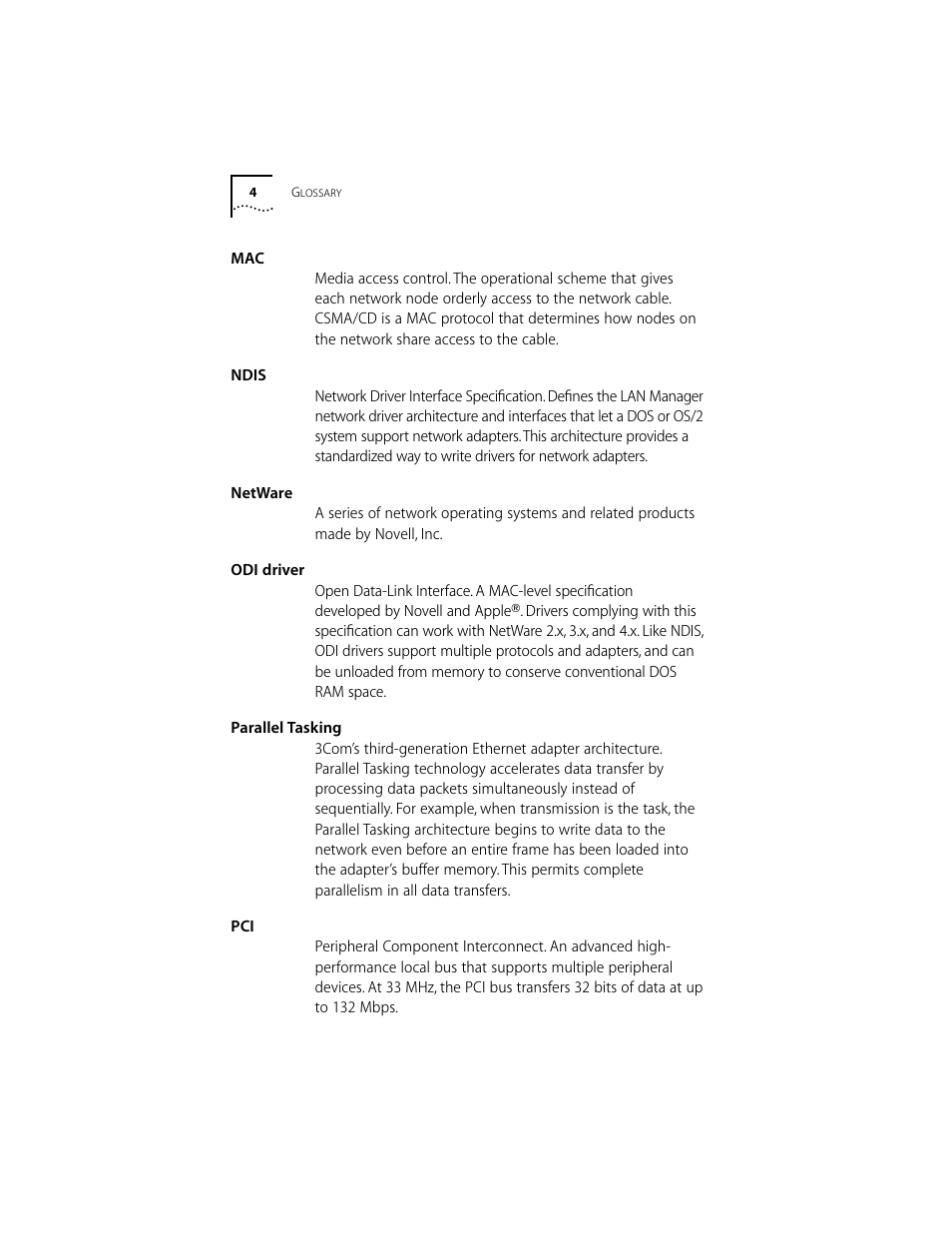 3Com 10/100BASE-T4 PCI User Manual | Page 63 / 72