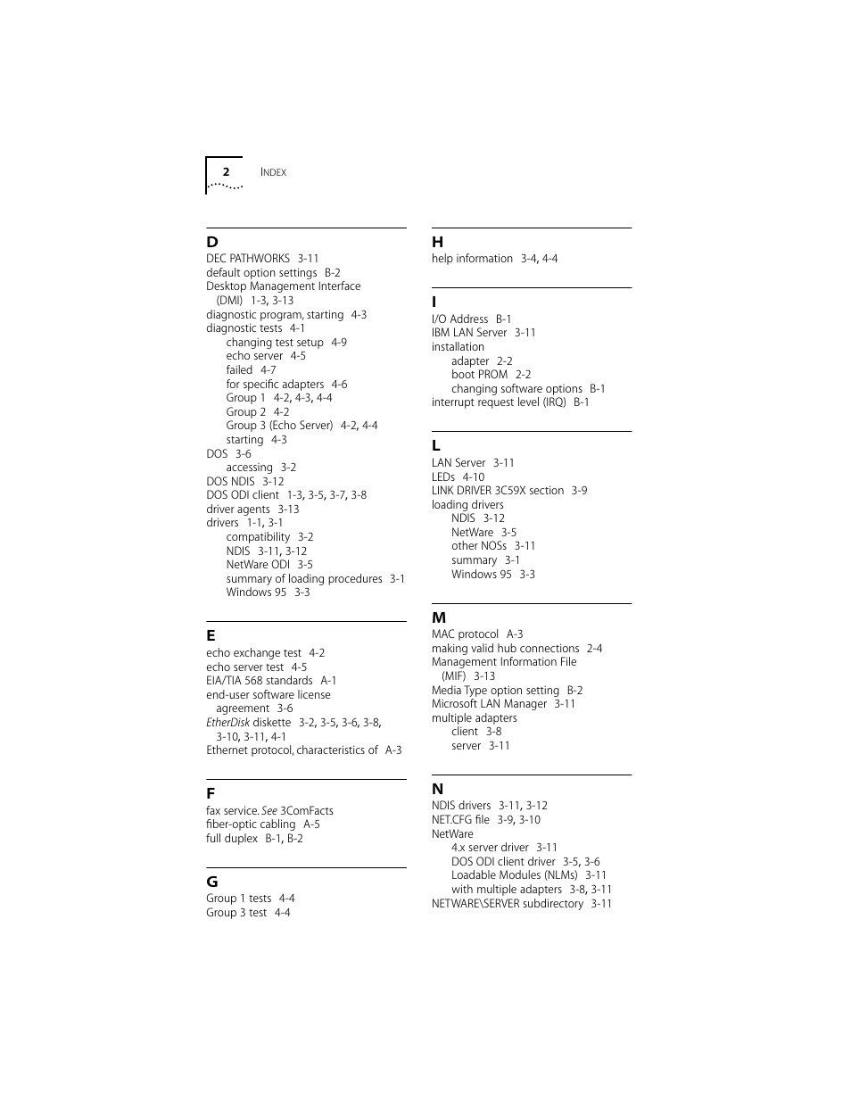 3Com 10/100BASE-T4 PCI User Manual | Page 66 / 72