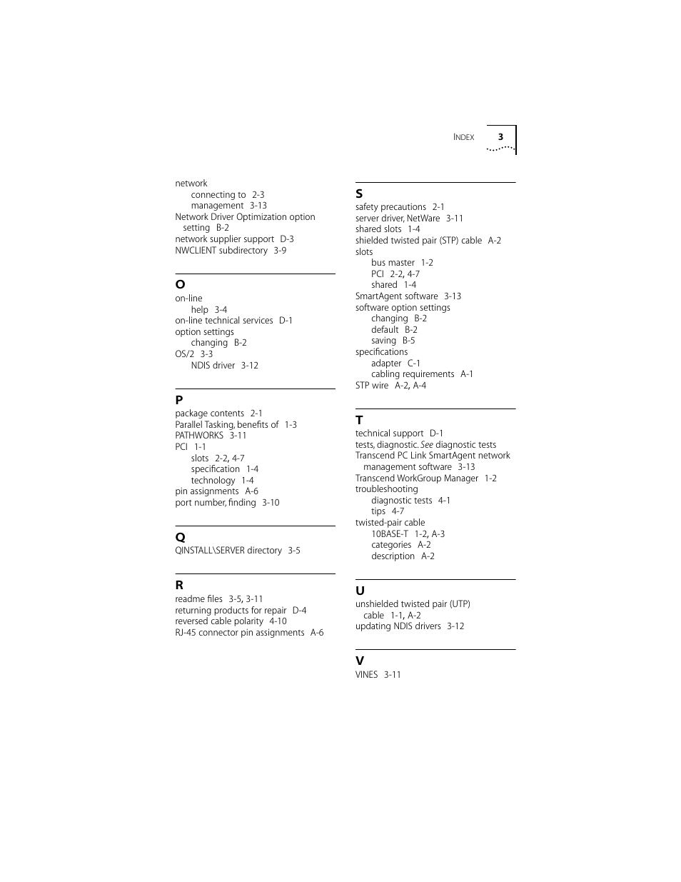 3Com 10/100BASE-T4 PCI User Manual | Page 67 / 72