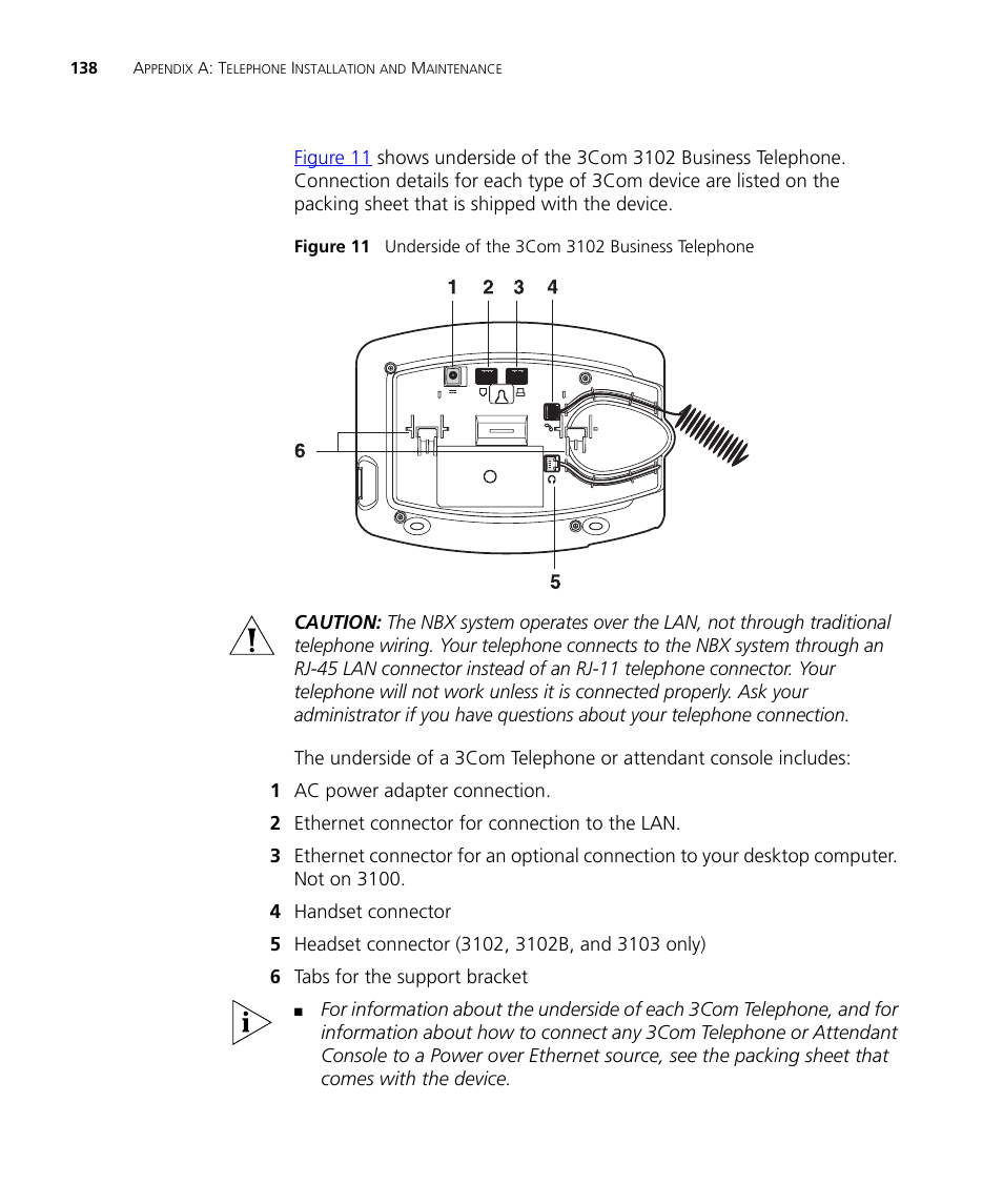 3Com NBX 3101SP User Manual | Page 138 / 154