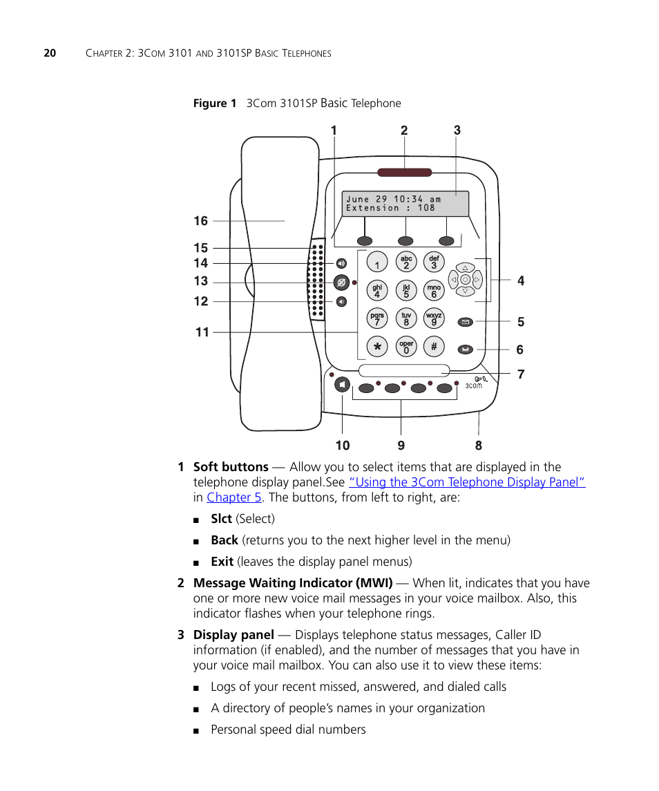 Figure 1 | 3Com NBX 3101SP User Manual | Page 20 / 154
