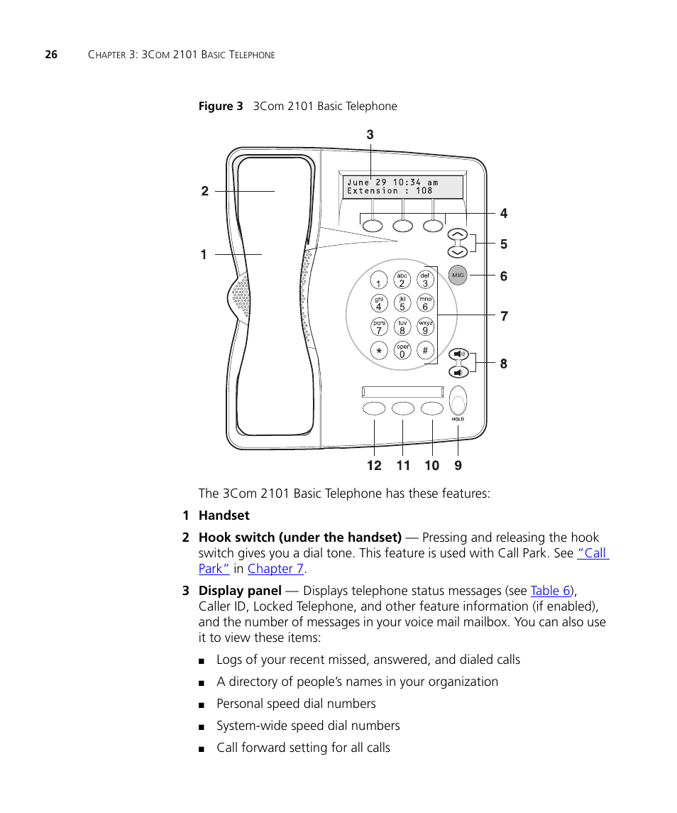 Figure 3 | 3Com NBX 3101SP User Manual | Page 26 / 154