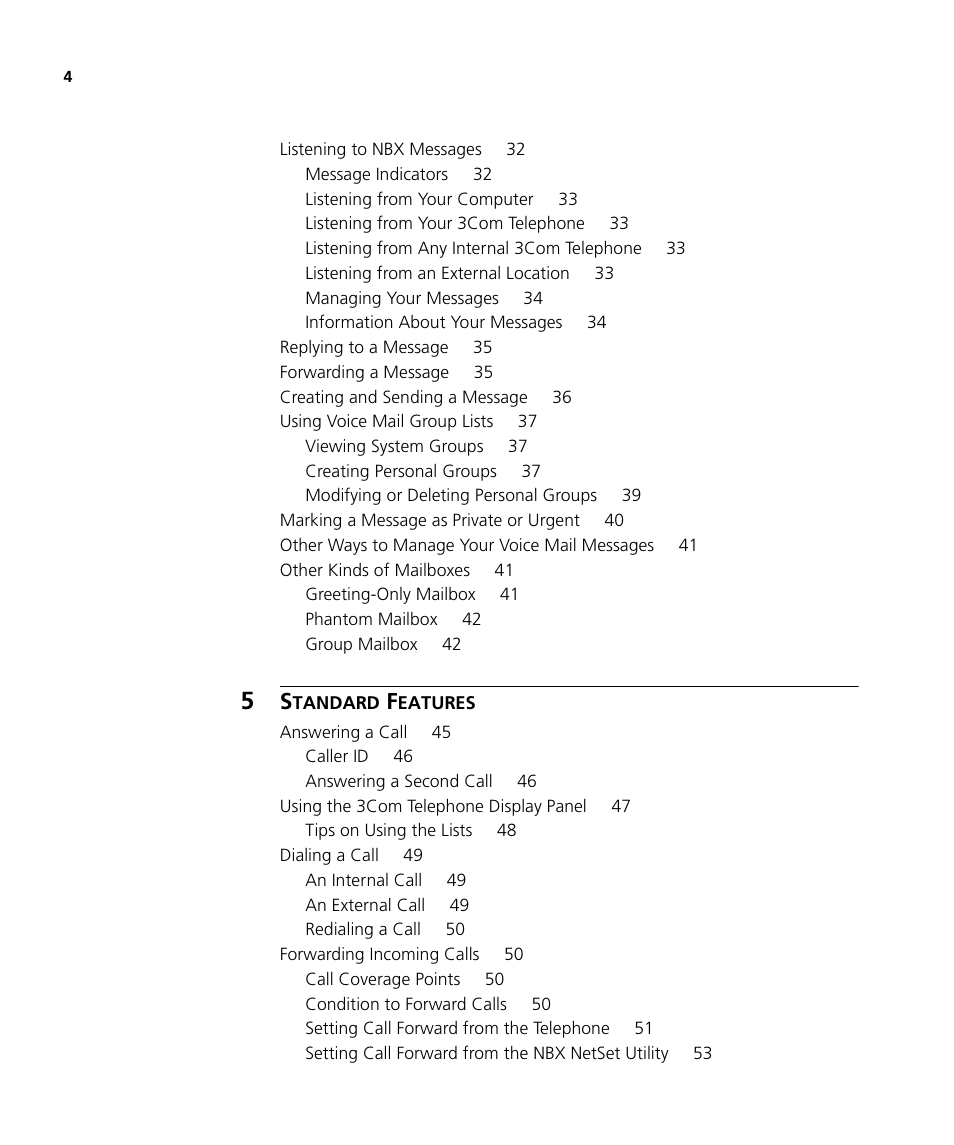 3Com NBX 3101SP User Manual | Page 4 / 154