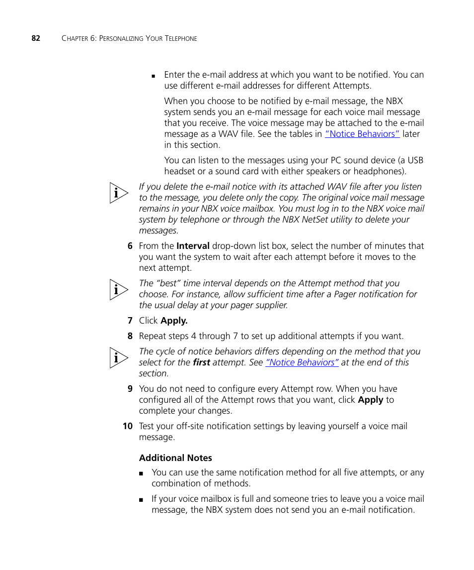 3Com NBX 3101SP User Manual | Page 82 / 154