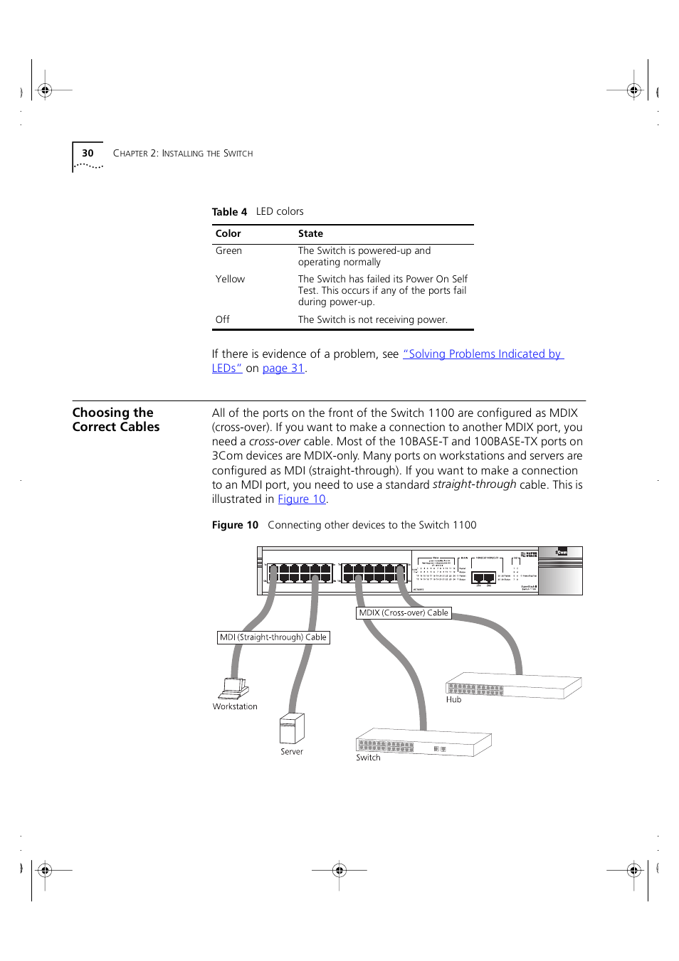 Choosing the correct cables | 3Com 3C16951 User Manual | Page 30 / 60