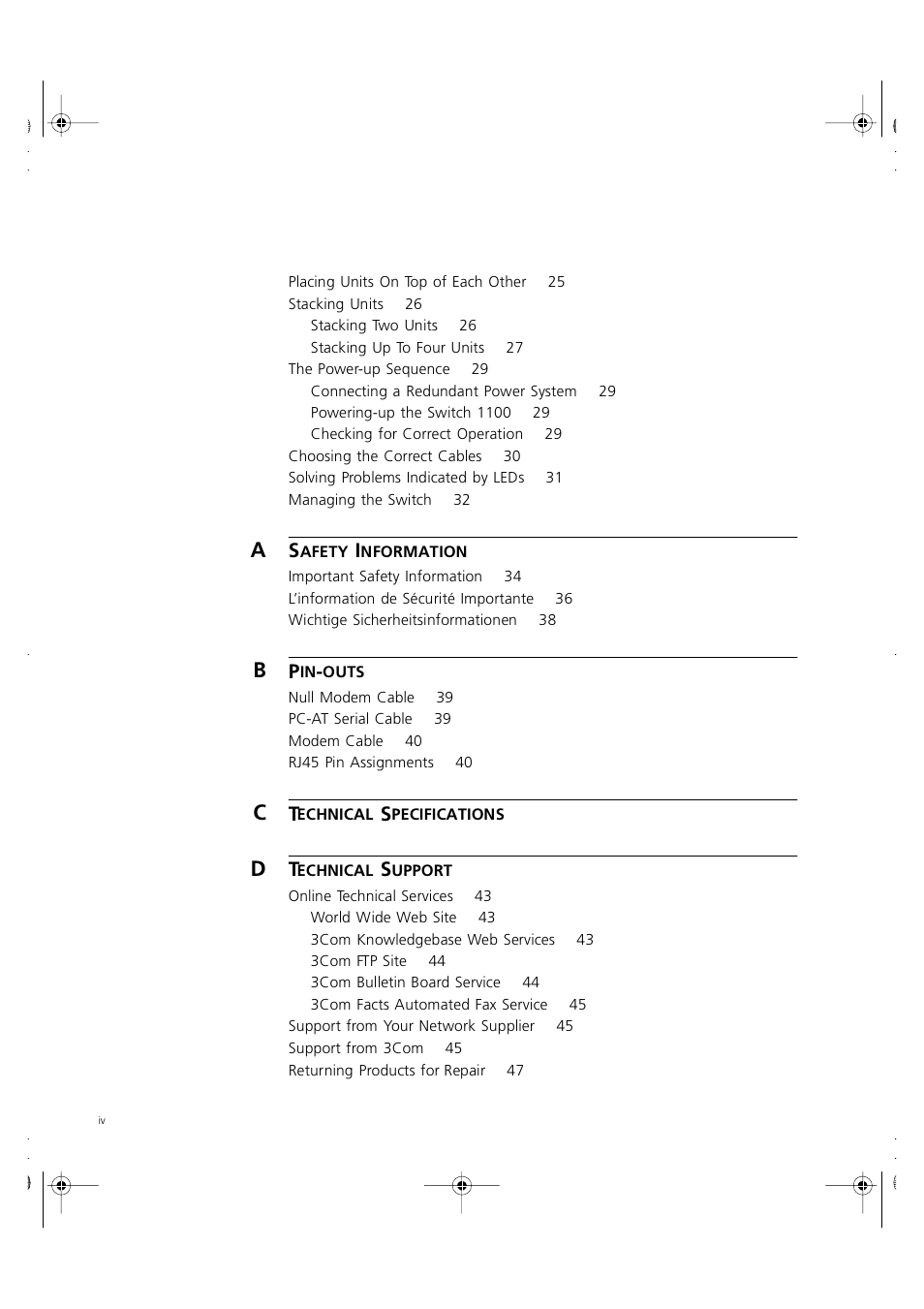 3Com 3C16951 User Manual | Page 4 / 60