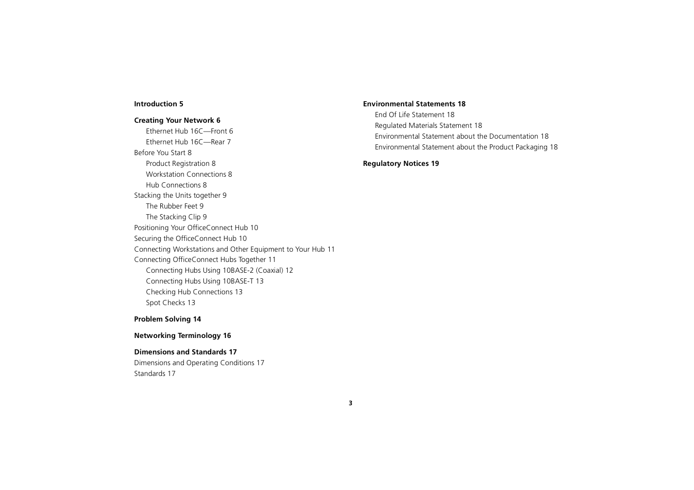 3Com 3C16702A User Manual | Page 3 / 22