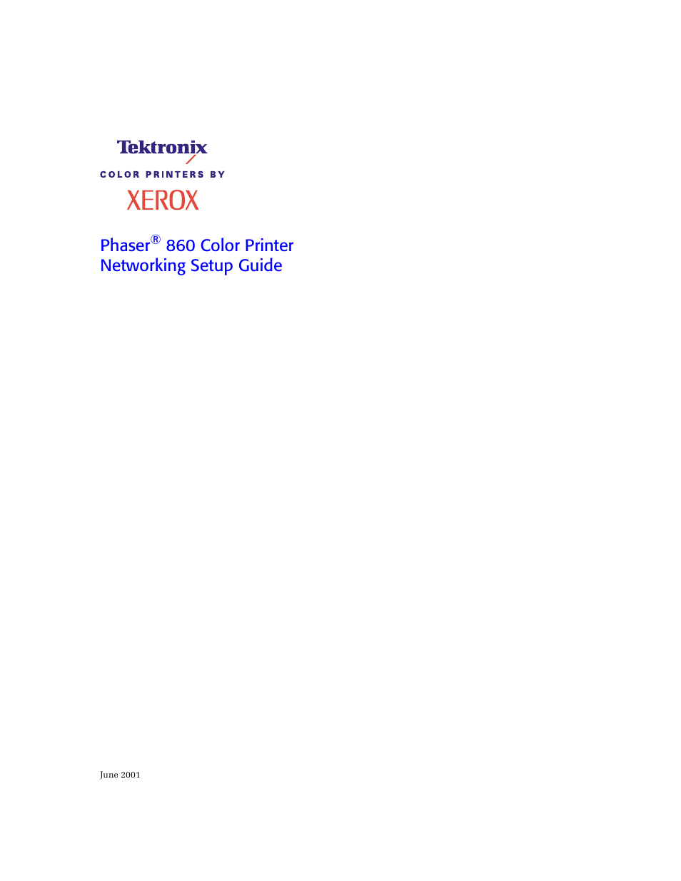 Xerox Phaser 860 User Manual | Page 3 / 42