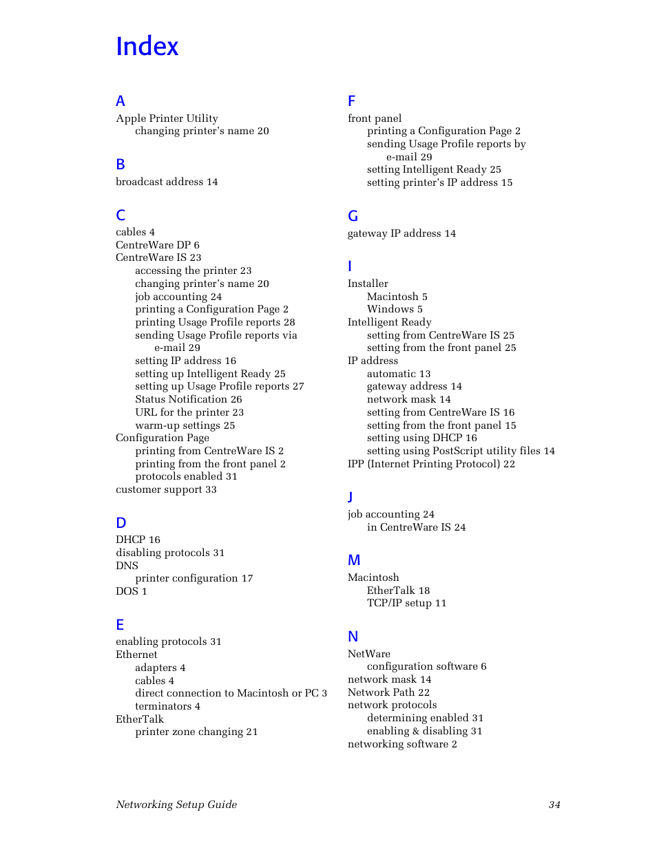 Index | Xerox Phaser 860 User Manual | Page 40 / 42