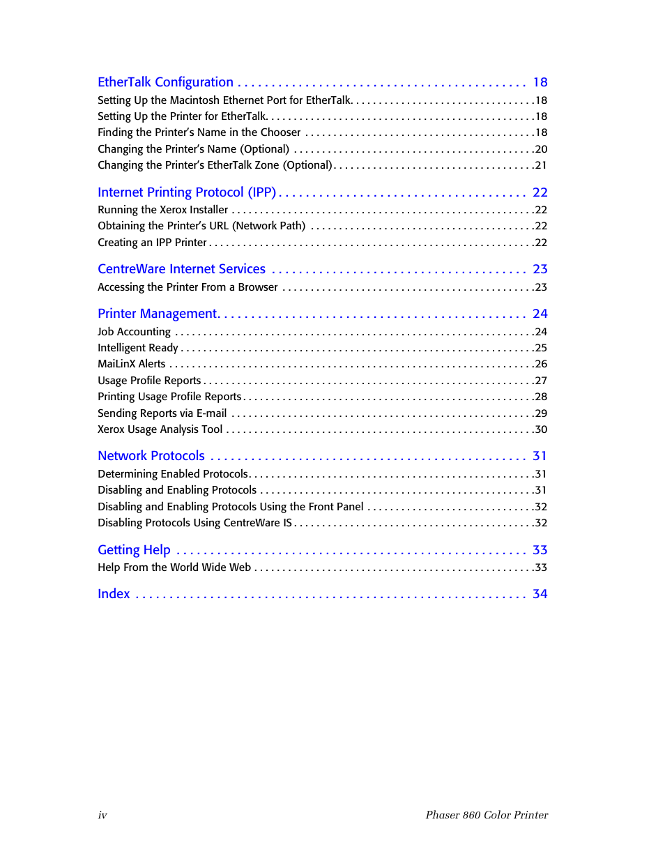 Xerox Phaser 860 User Manual | Page 6 / 42