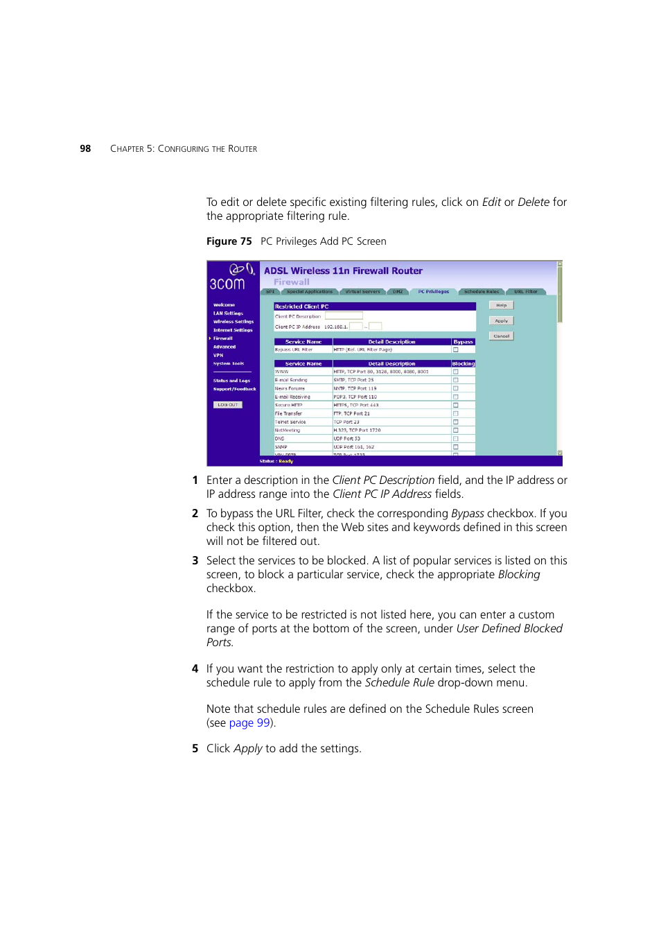 Figure 75 | 3Com WL-603 User Manual | Page 100 / 182
