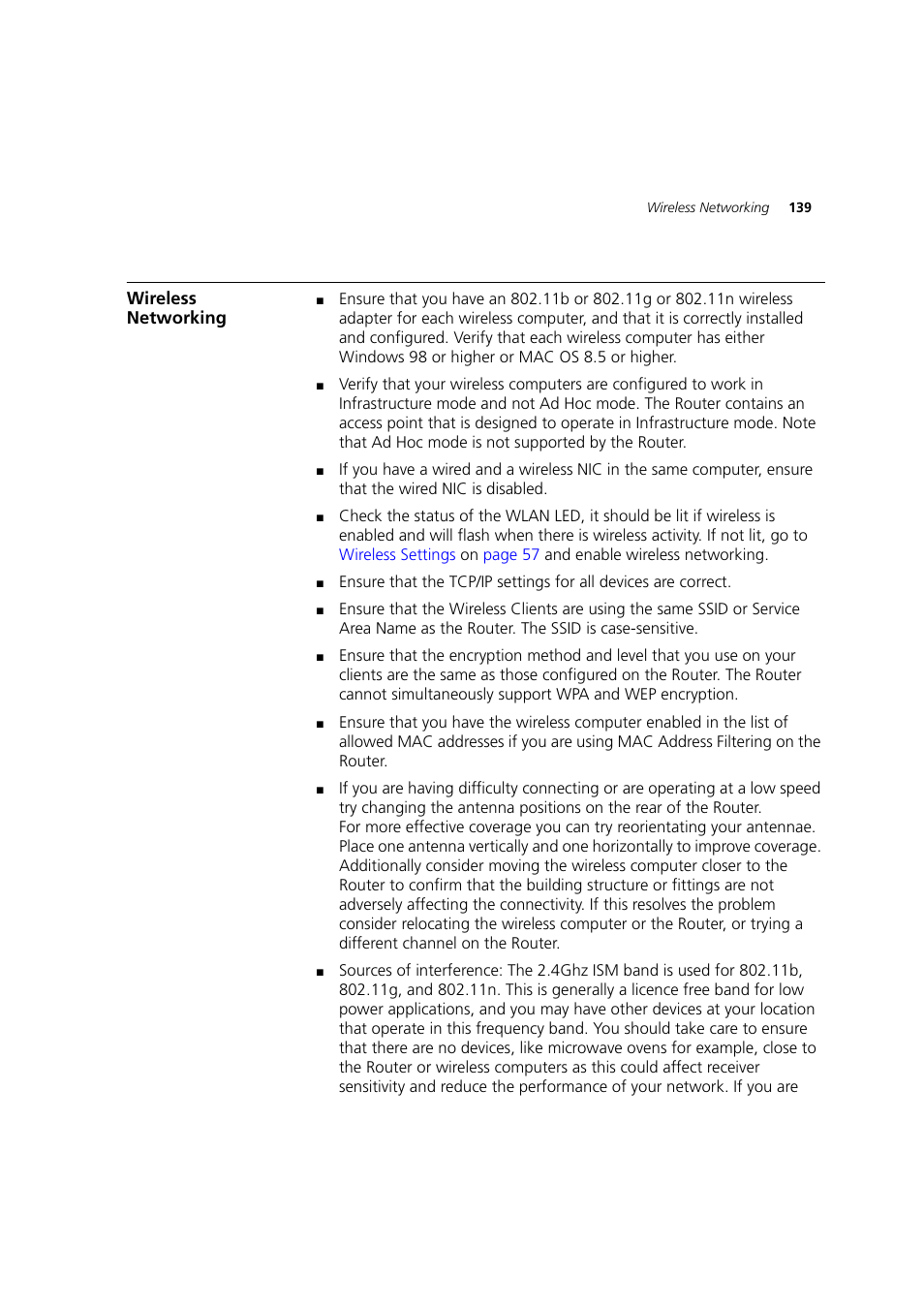 Wireless networking | 3Com WL-603 User Manual | Page 141 / 182