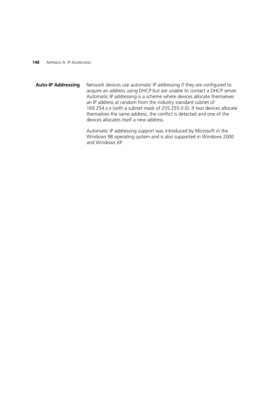 Auto-ip addressing | 3Com WL-603 User Manual | Page 150 / 182