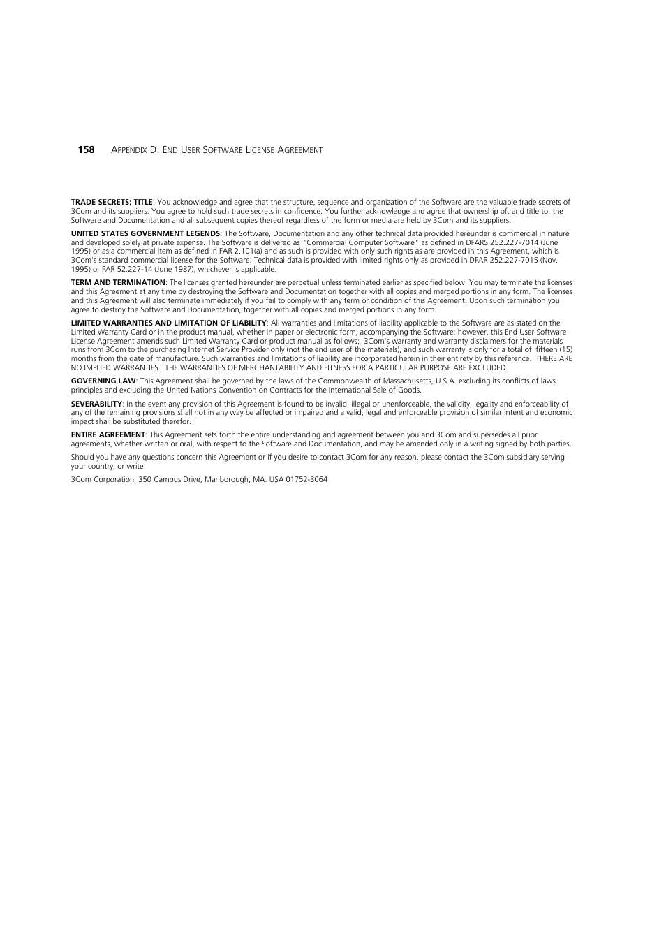 3Com WL-603 User Manual | Page 160 / 182