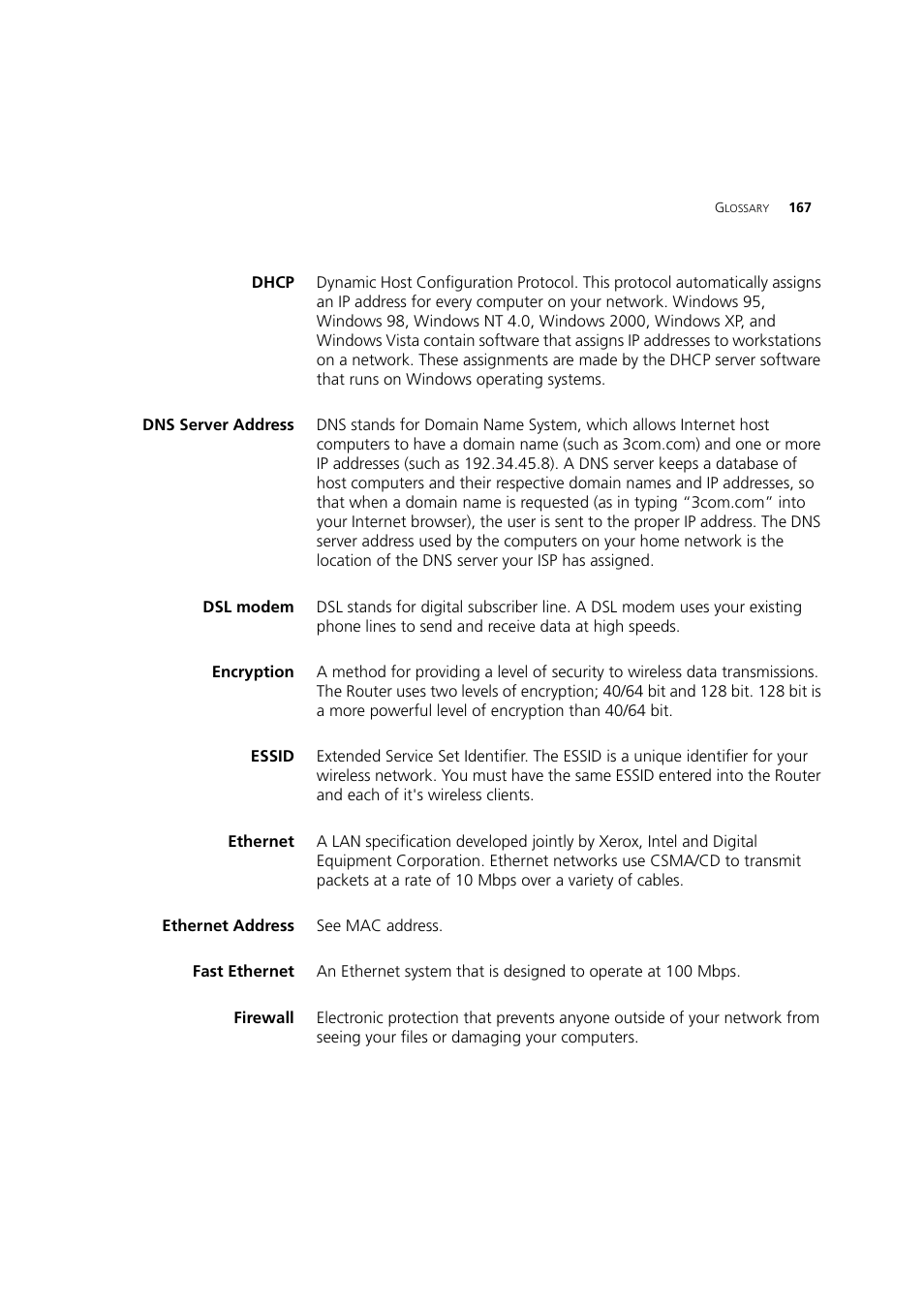 3Com WL-603 User Manual | Page 169 / 182