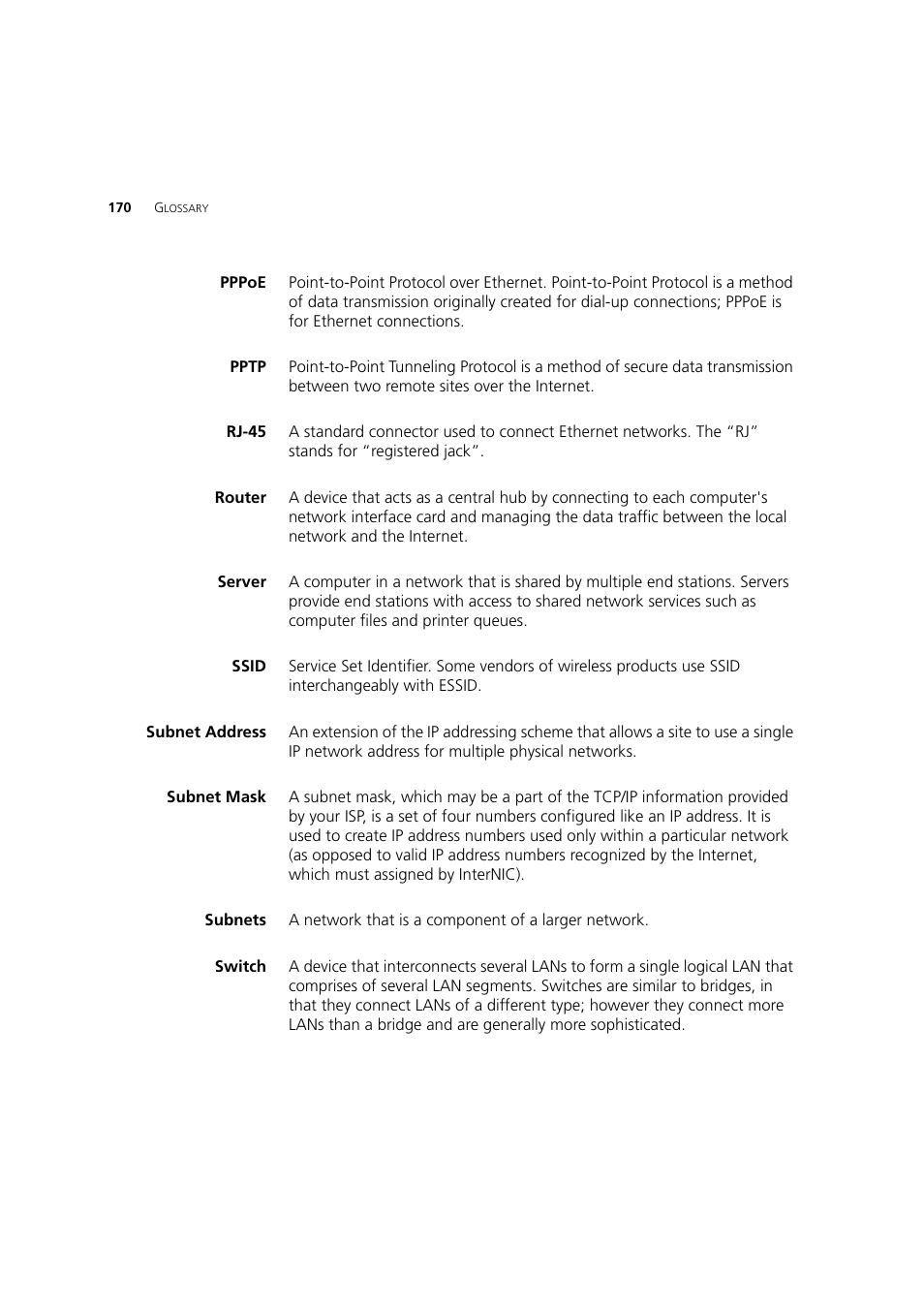3Com WL-603 User Manual | Page 172 / 182