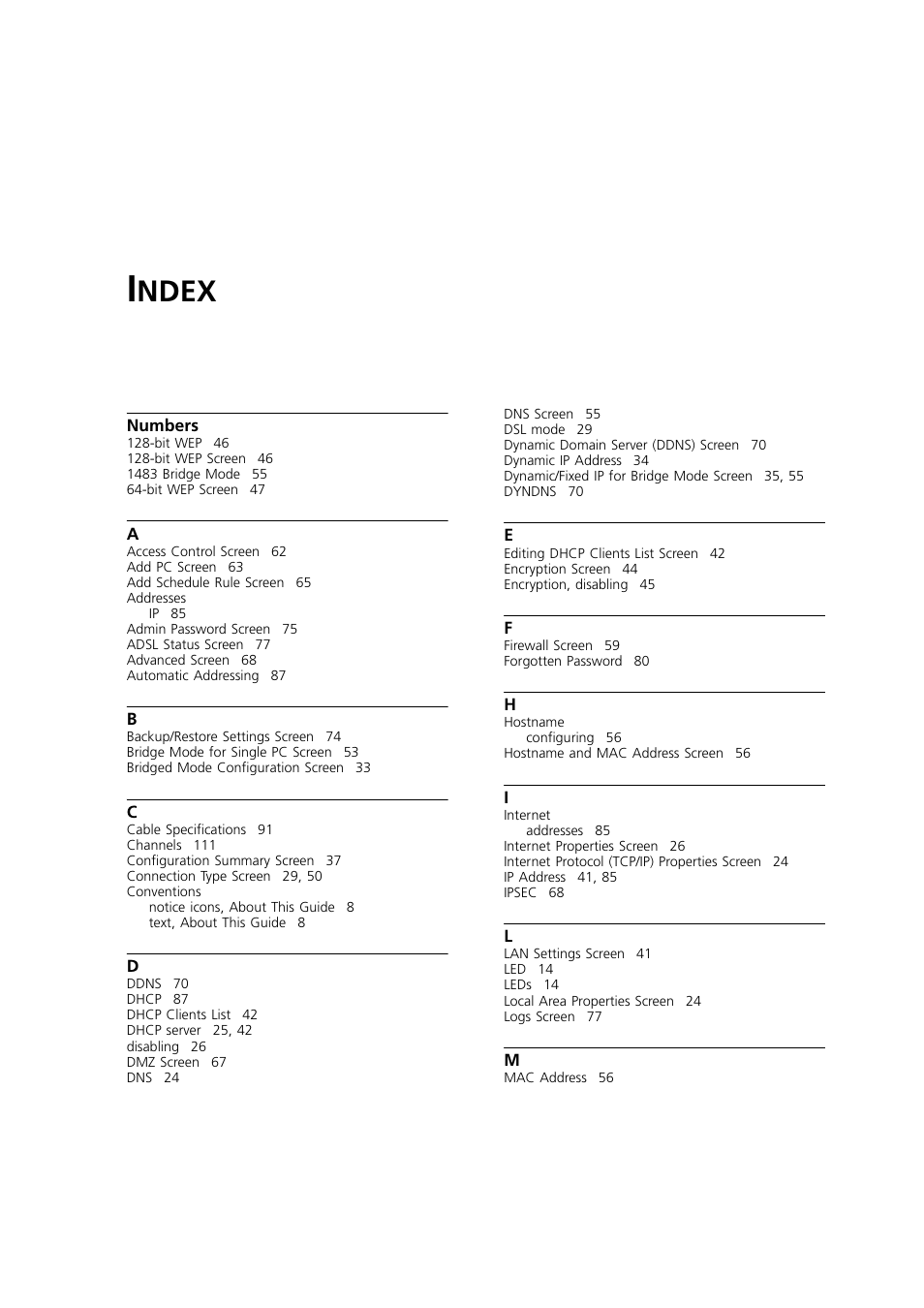Index, Ndex | 3Com WL-603 User Manual | Page 181 / 182