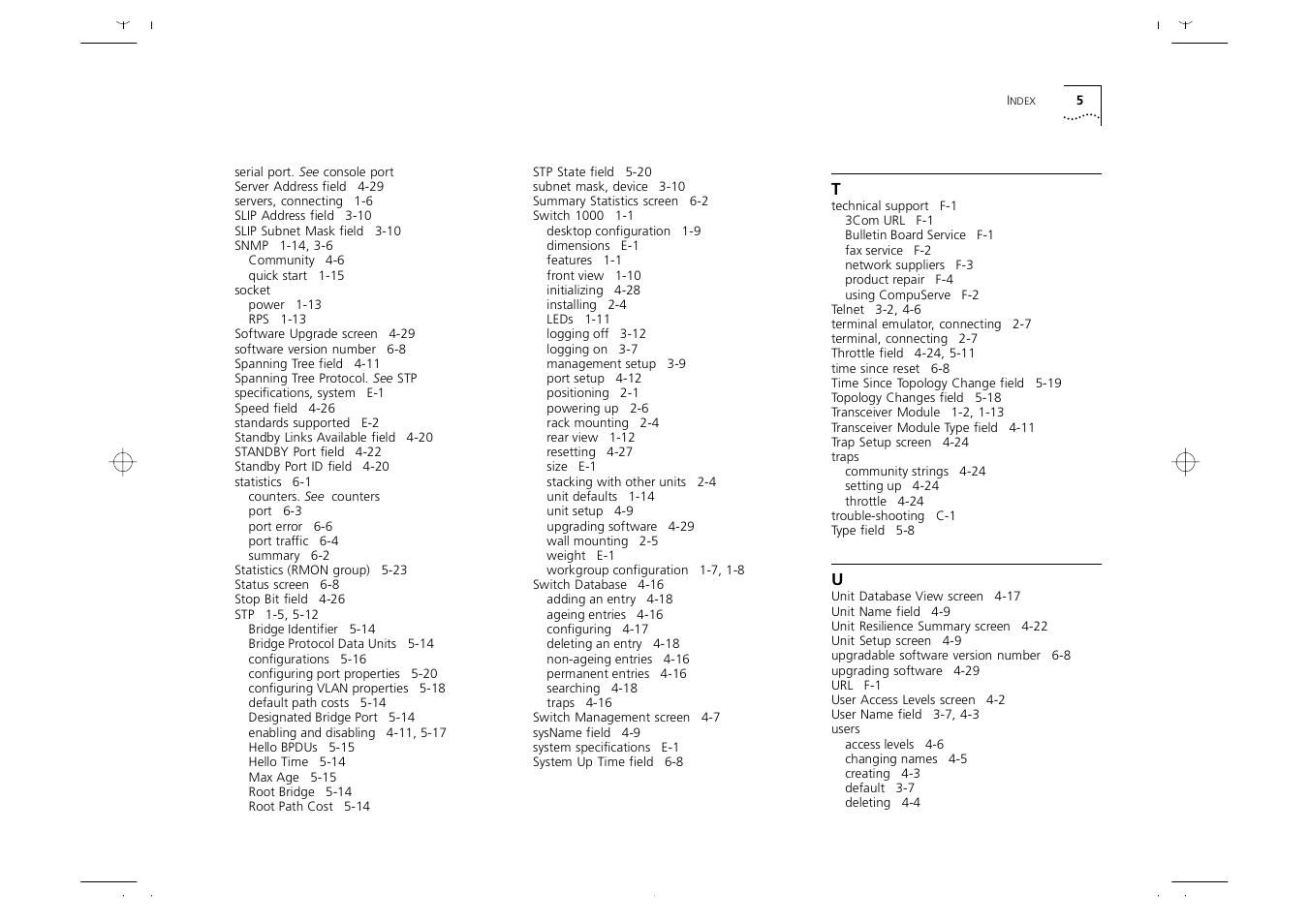 3Com 1000 User Manual | Page 149 / 152