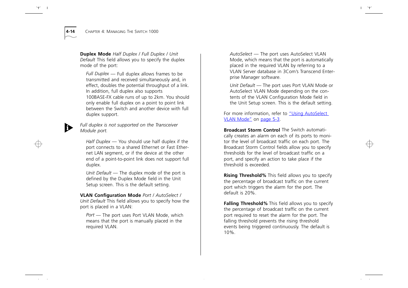 3Com 1000 User Manual | Page 58 / 152