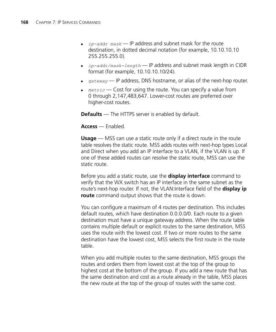 3Com Wireless LAN WX1200 User Manual | Page 168 / 646