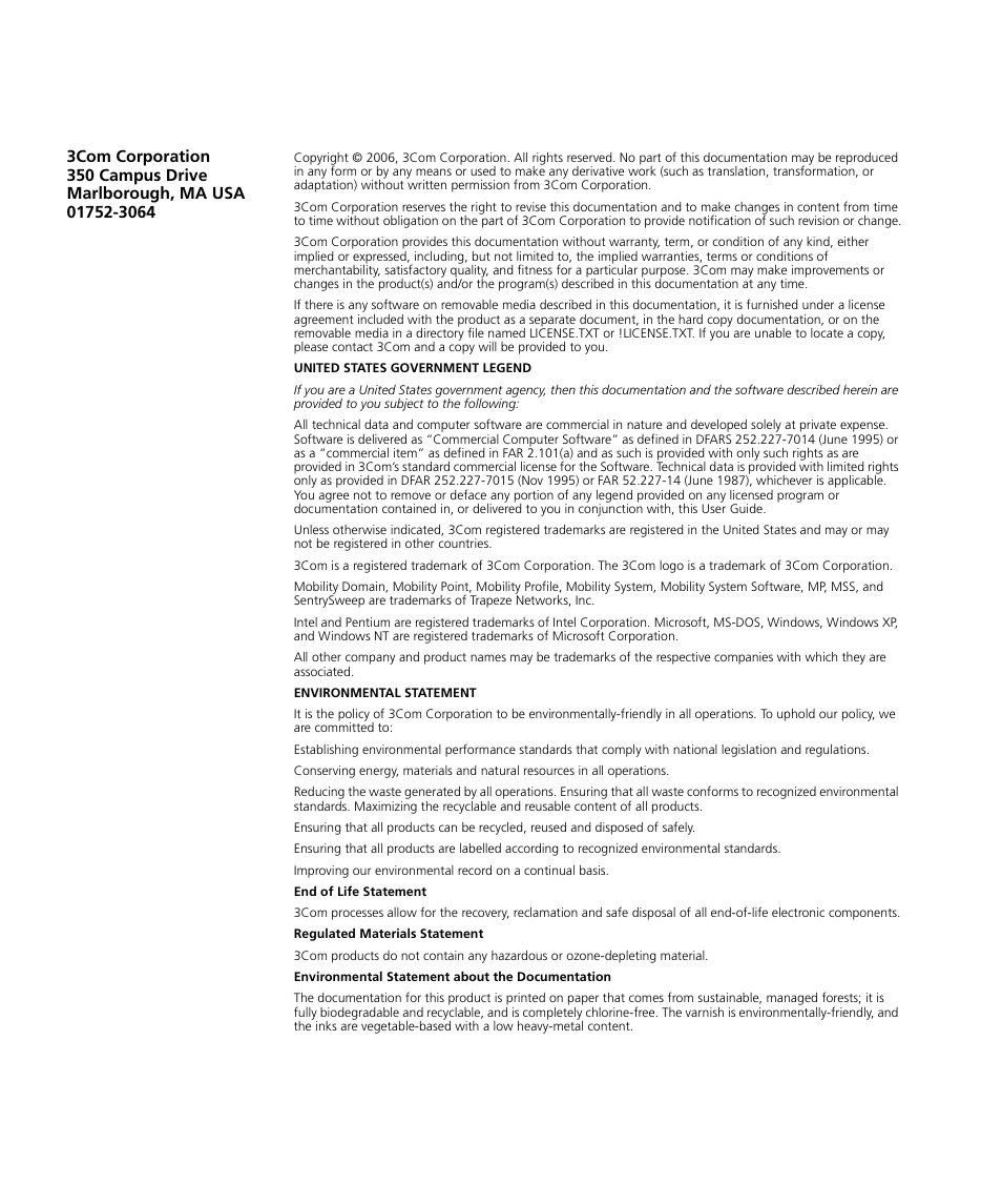 3Com Wireless LAN WX1200 User Manual | Page 2 / 646