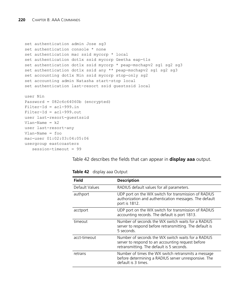 3Com Wireless LAN WX1200 User Manual | Page 220 / 646