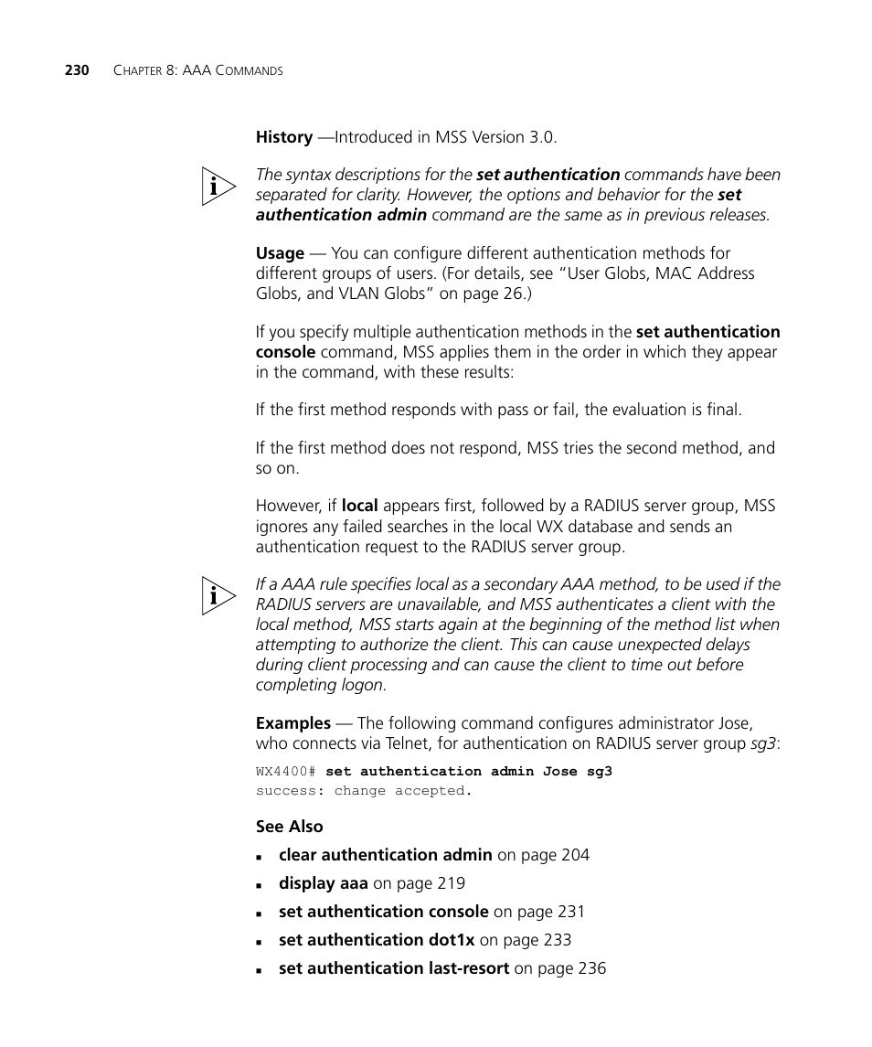 3Com Wireless LAN WX1200 User Manual | Page 230 / 646