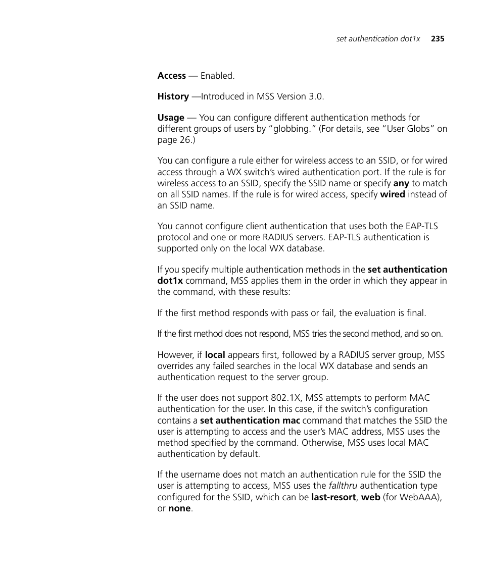 3Com Wireless LAN WX1200 User Manual | Page 235 / 646