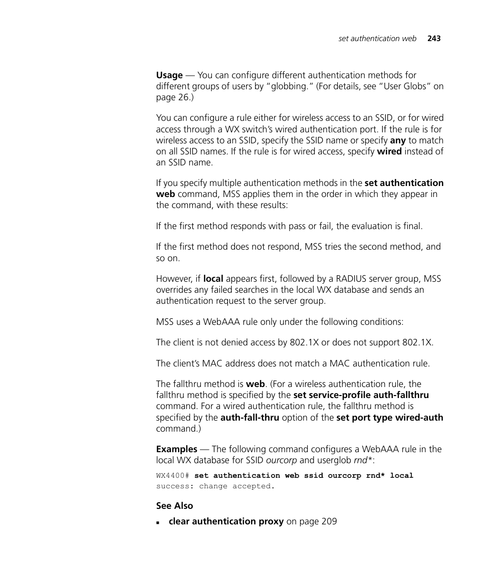 3Com Wireless LAN WX1200 User Manual | Page 243 / 646