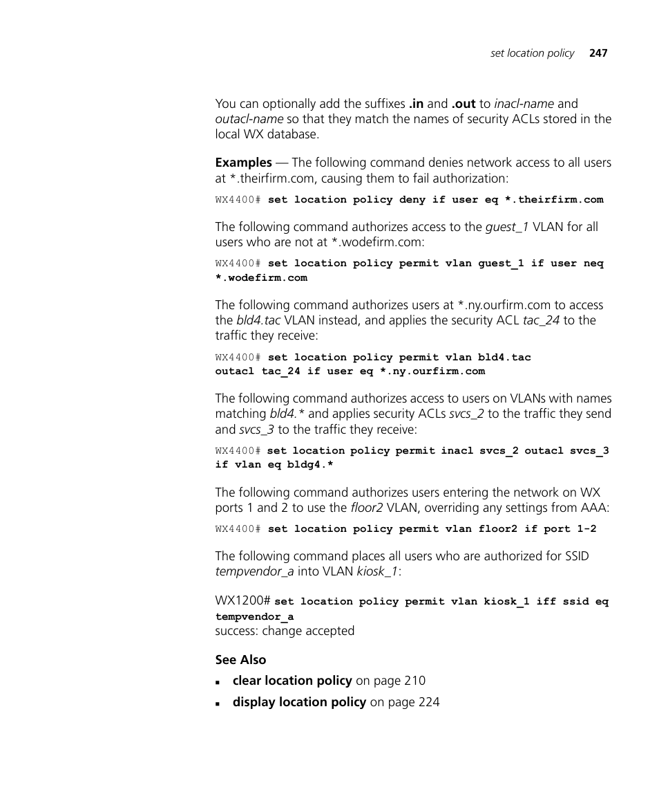 3Com Wireless LAN WX1200 User Manual | Page 247 / 646