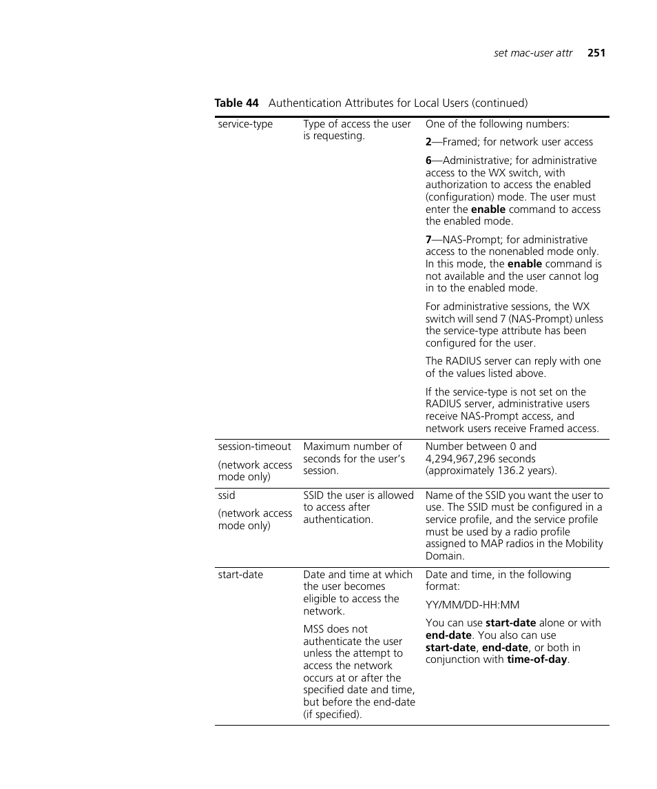 3Com Wireless LAN WX1200 User Manual | Page 251 / 646