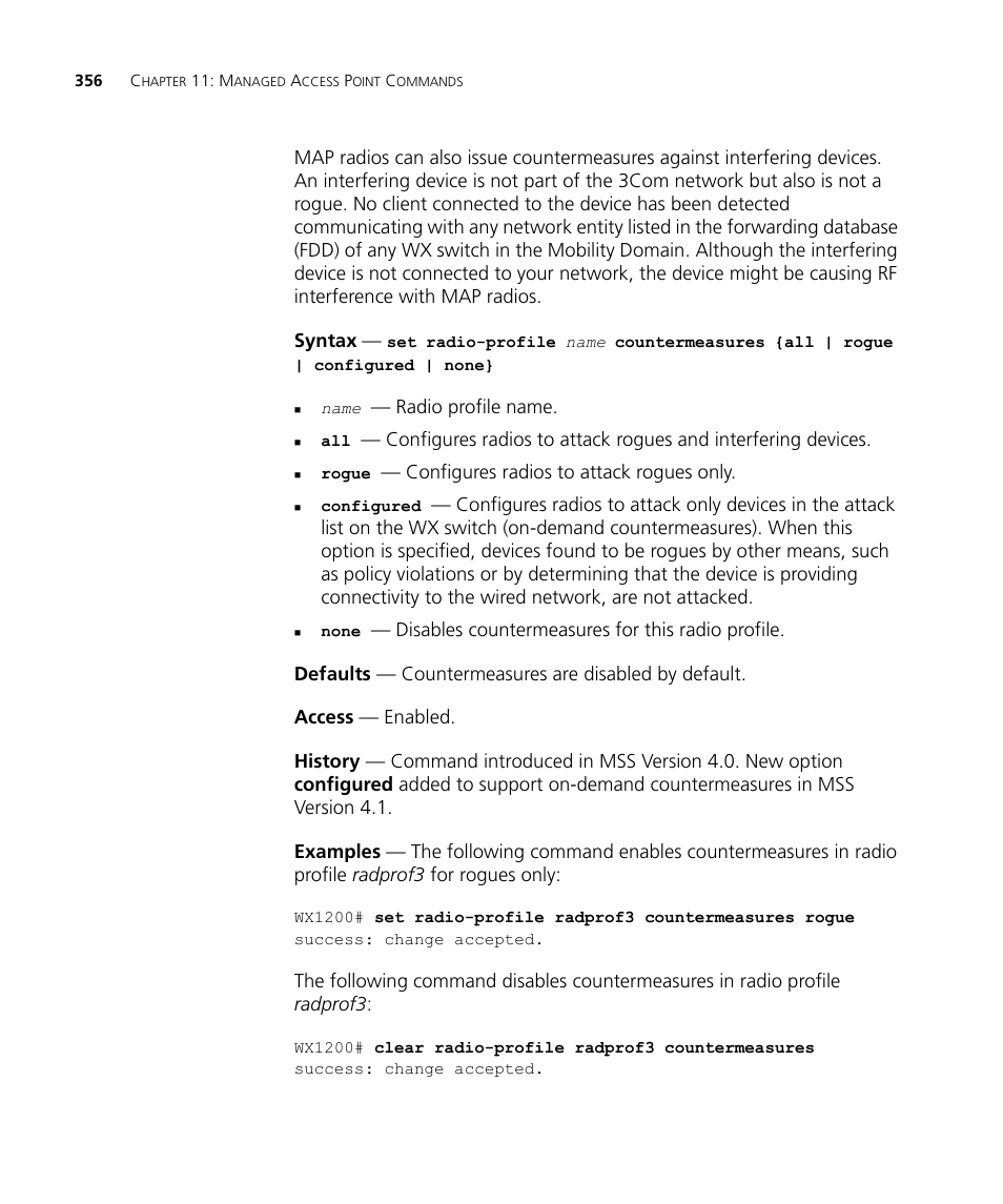 3Com Wireless LAN WX1200 User Manual | Page 356 / 646