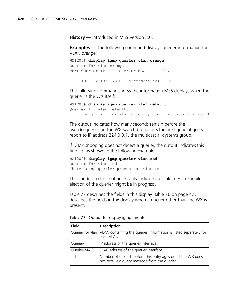 3Com Wireless LAN WX1200 User Manual | Page 428 / 646
