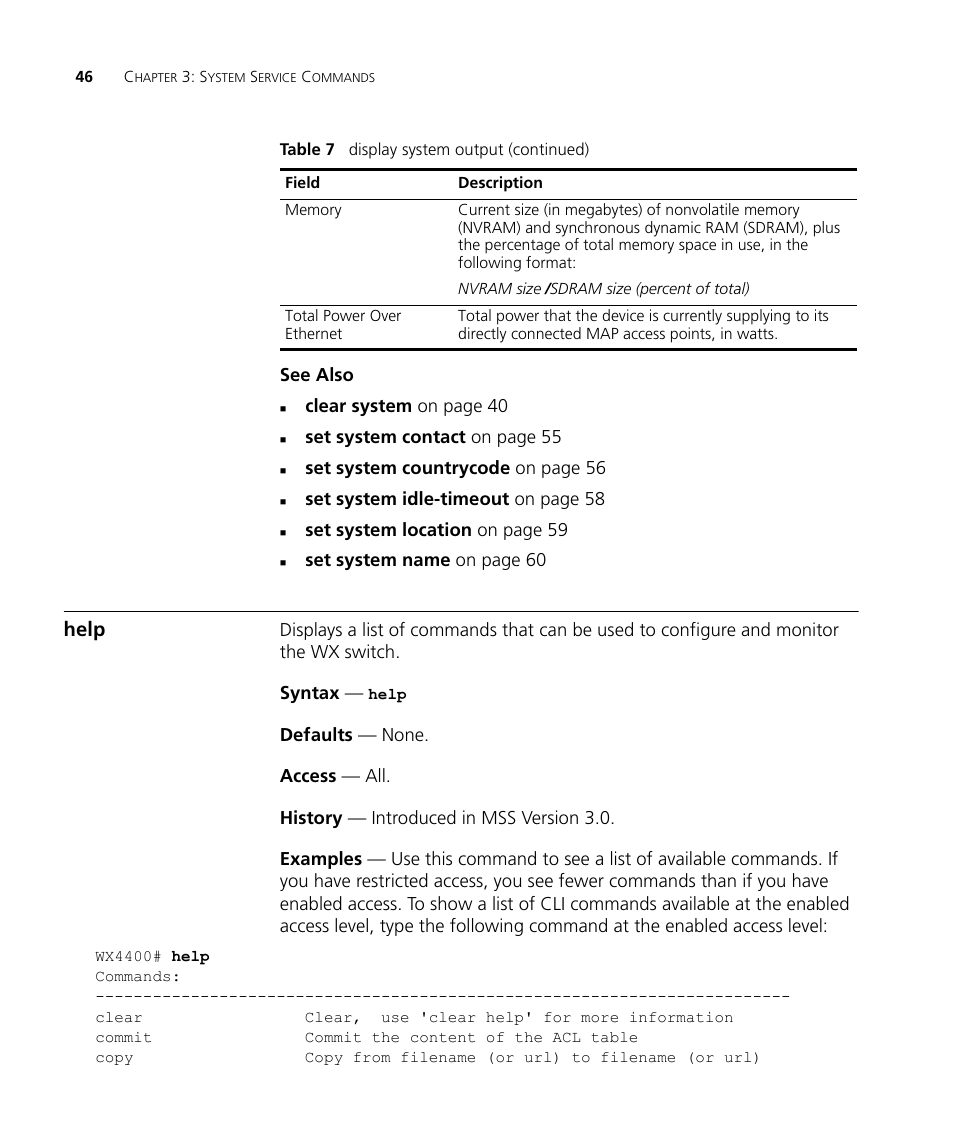 Help | 3Com Wireless LAN WX1200 User Manual | Page 46 / 646