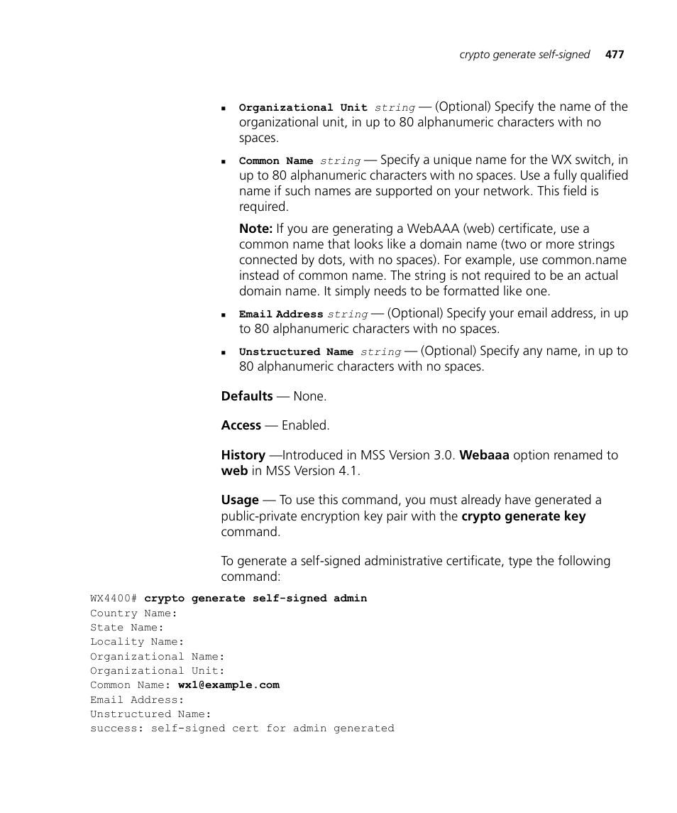 3Com Wireless LAN WX1200 User Manual | Page 477 / 646