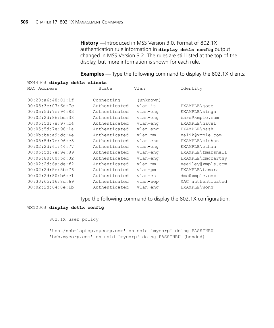 3Com Wireless LAN WX1200 User Manual | Page 506 / 646