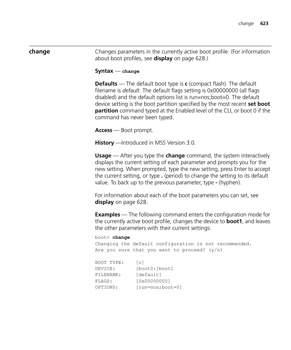 Change | 3Com Wireless LAN WX1200 User Manual | Page 623 / 646