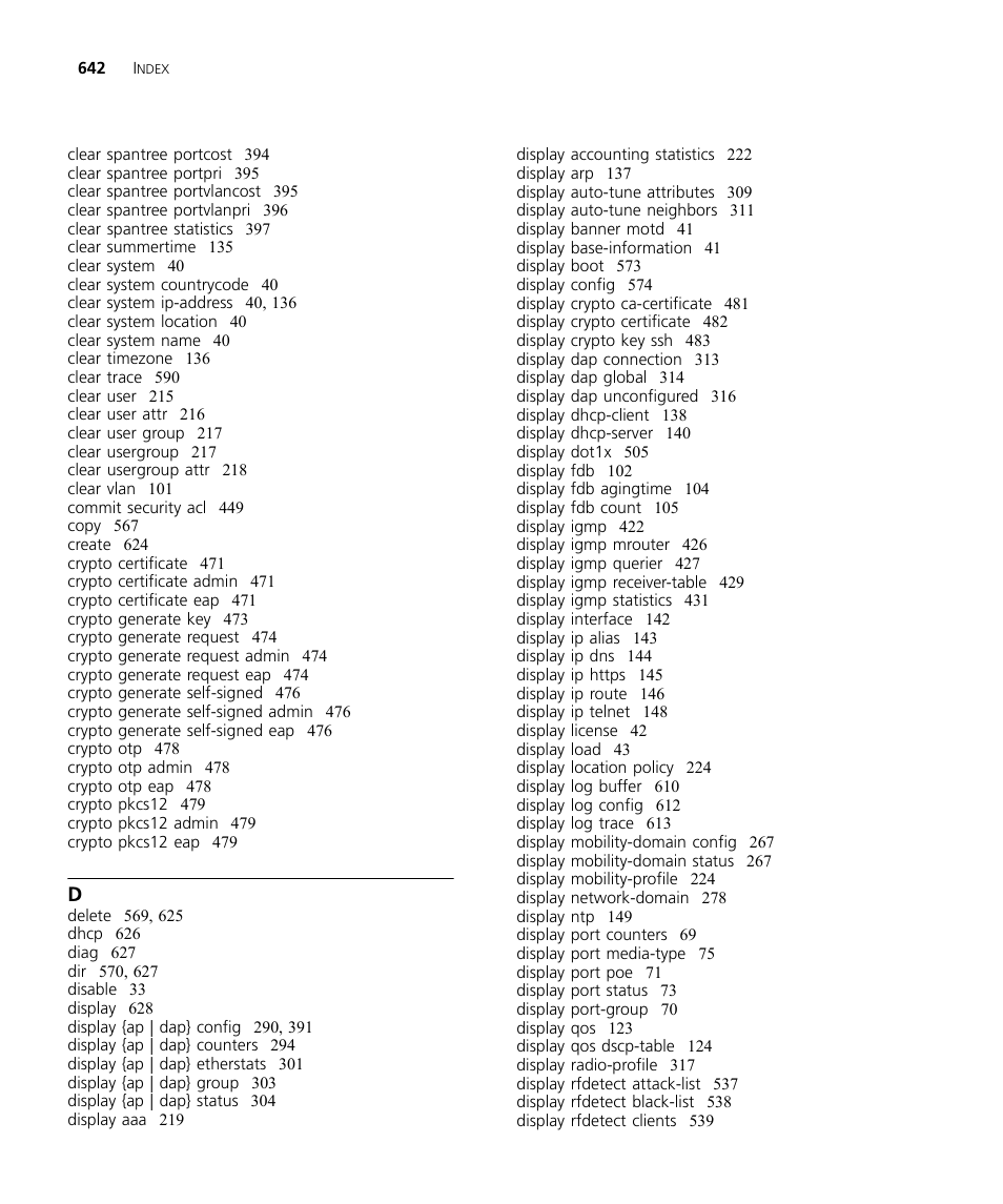 3Com Wireless LAN WX1200 User Manual | Page 642 / 646