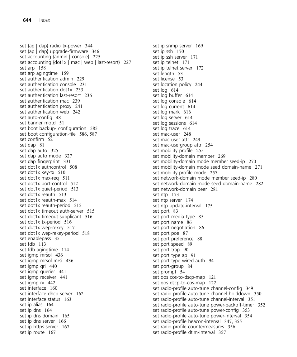 3Com Wireless LAN WX1200 User Manual | Page 644 / 646