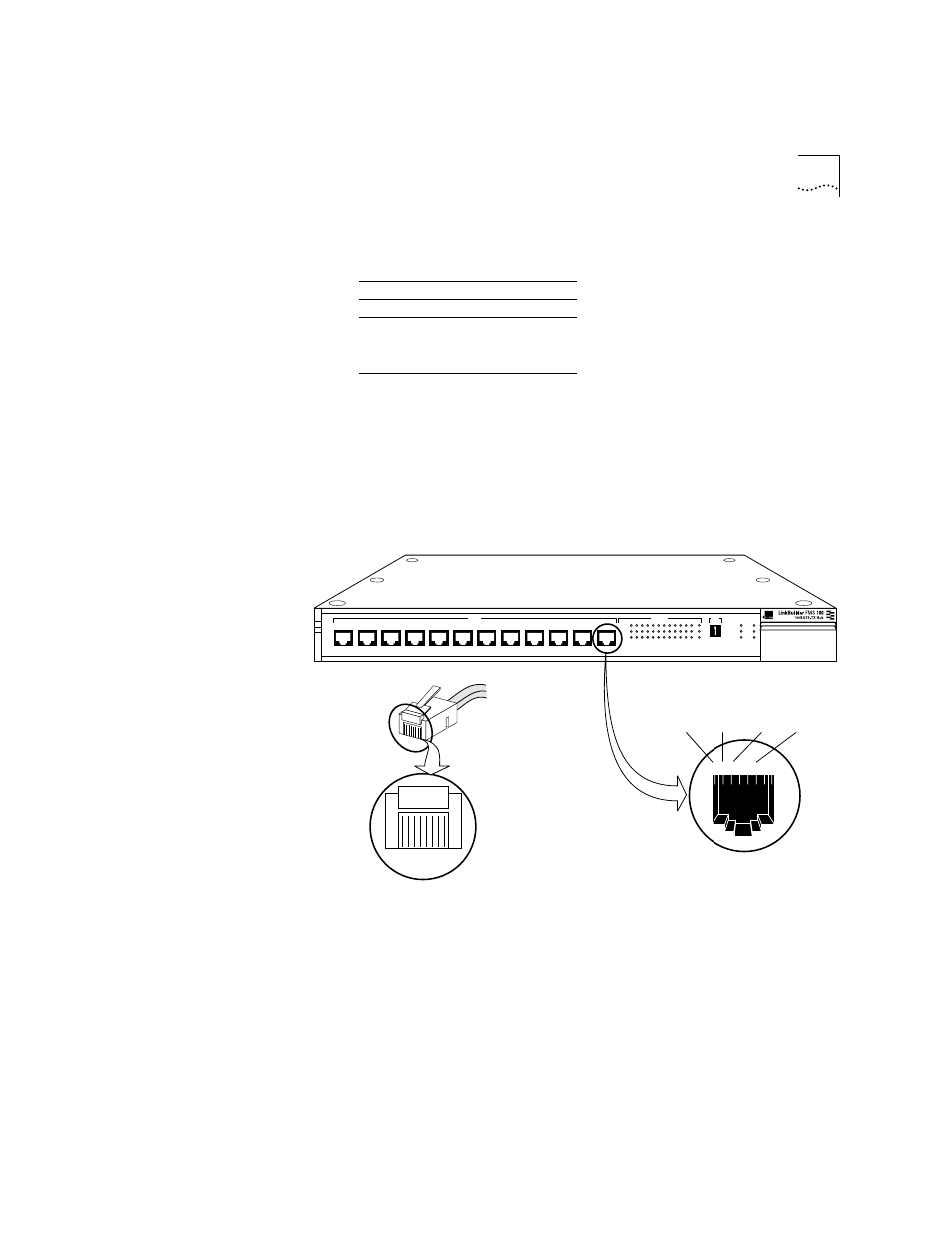 Figure3-2 pin assignments for straight-through ca, Figure3-3 rj-45 connector pin assignments, Wn in figure 3-2 | Figure 3-3 rj-45 connector pin assignments, Td – td + rd – rd | 3Com 100 TX User Manual | Page 27 / 64